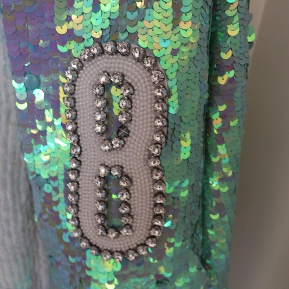 I 🖤DIY by Panida Aqua Sequin Jacket - Picture 5 of 7